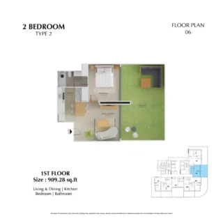 Treppan Tower 1ST Floor Unit Layouts-06 2 Bedroom_4